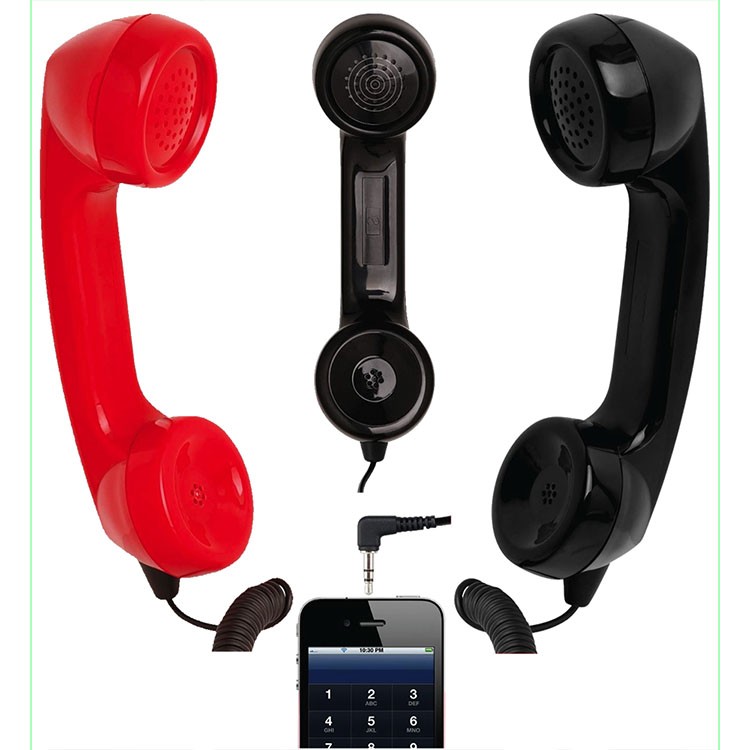 Auricular con micrófono para teléfonos móviles y ordenador, Diseño forma  teléfono fijo retro - Auriculares y Cascos - Electrónica